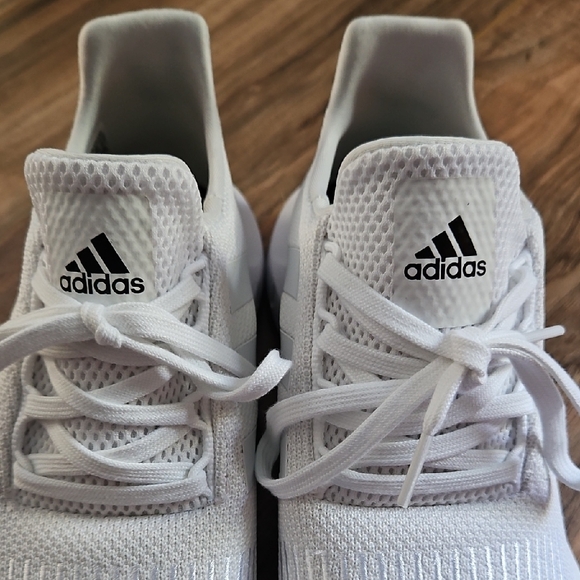 Adidas White Swift Running Mesh Sneakers